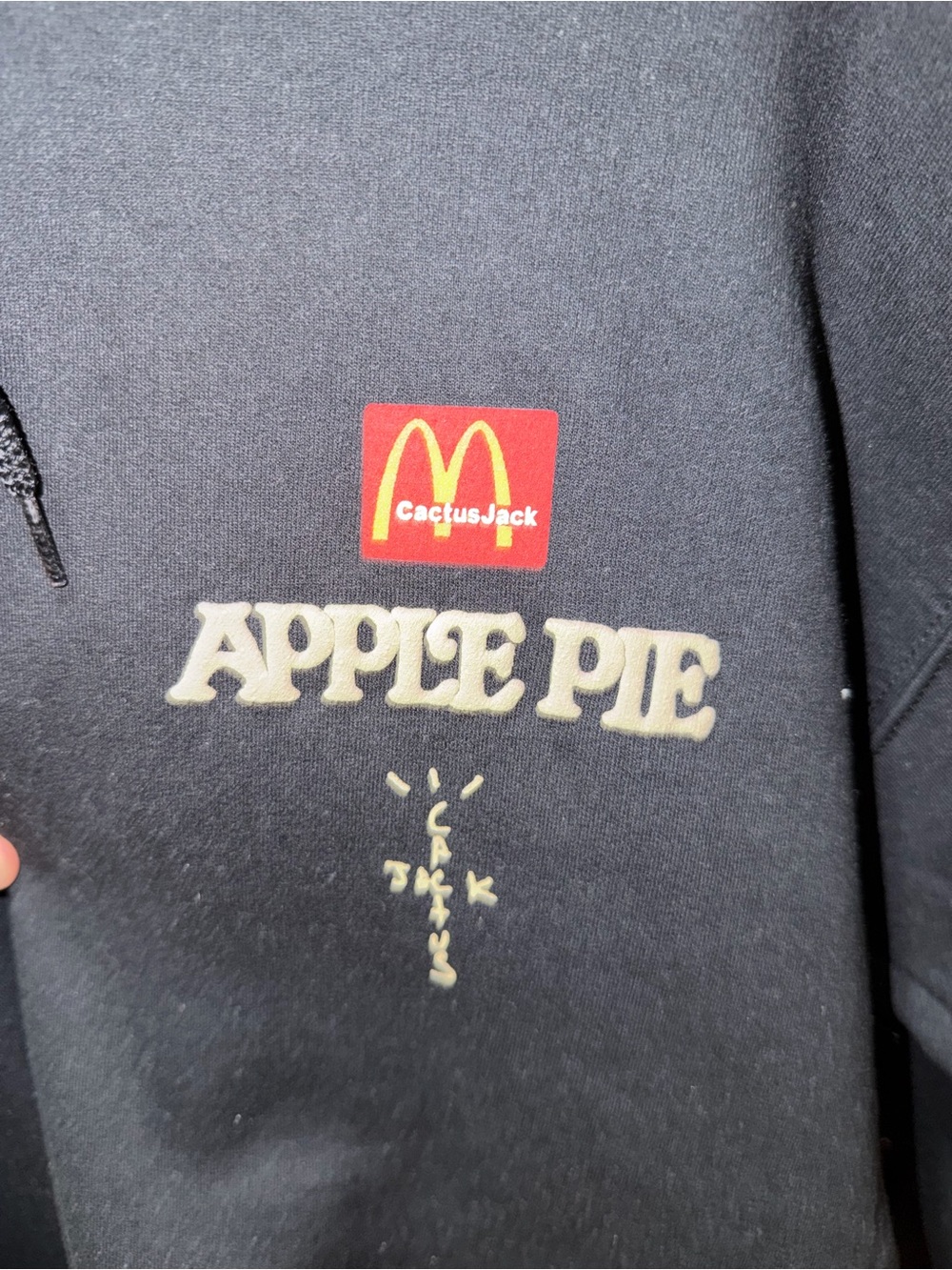 McDonald's Black 'Apple Pie' Logo Hoodie - Picture 2 of 4